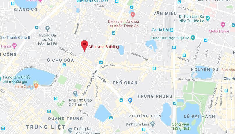 Vị trí Tòa nhà Gp Invest Building